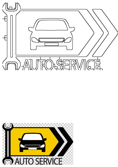 Auto Service Logo Wrench Car Repair design. Features a car, wrench, and arrows with 'AUTO SERVICE' text, suitable for automotive businesses.