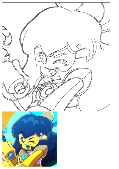 A cheerful, winking cartoon character with dark hair and a stylized outfit, happily holding a cell phone.