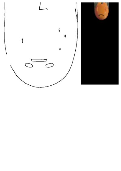 A cute Gudetama toy, an orange egg yolk character with a minimalist face, featured against a deep dark background.