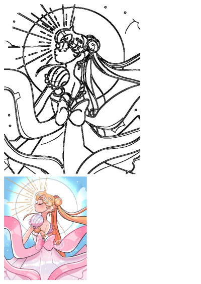 Ethereal anime woman in a flowing pink dress, holding a seashell, adorned with a radiant starburst and celestial glow.