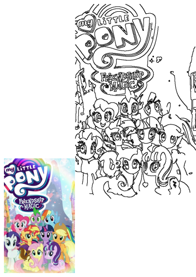 My Little Pony Friendship Is Magic poster featuring Twilight Sparkle, Pinkie Pie, Rainbow Dash, Rarity, and the pony friends.