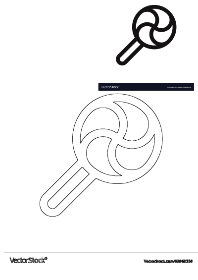 Black outline vector magnifying glass icon with a swirled lens. Represents search, find, and explore functionalities.