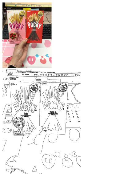 A person holds two boxes of Glico Pocky, featuring both the popular strawberry and classic chocolate biscuit stick snack flavors.