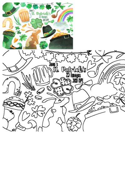 St. Patrick's Day clipart set featuring watercolor shamrocks, leprechaun hats, pot of gold, rainbow, beer, and lucky symbols.