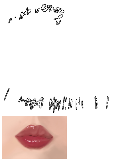 Close-up of a woman's full, glossy pink lips with a reflective sheen, painted in a vibrant hue. The lips stand out against fair skin.