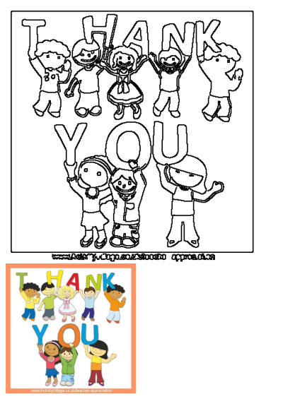 Clipart of diverse children joyfully holding individual letters to spell 'THANK YOU', ideal for expressing appreciation or gratitude.