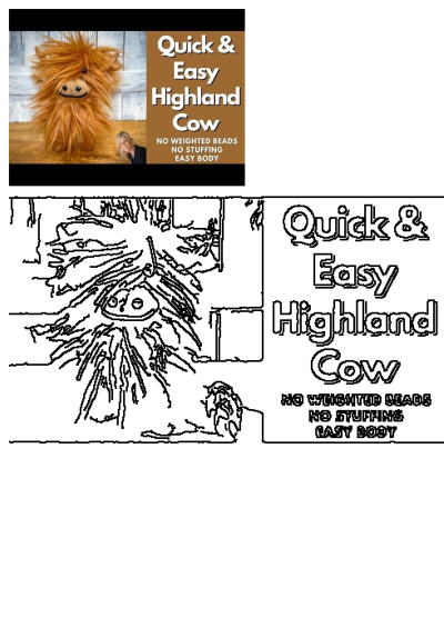 Learn to make a quick and easy DIY Highland Cow craft without weighted beads or stuffing. Perfect for beginners and YouTube crafters.