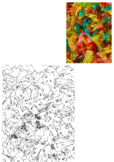 Close-up of a vibrant pile of colorful penis-shaped gummy candies in red, orange, yellow, green, and blue, perfect for a fun adult phone wallpaper.