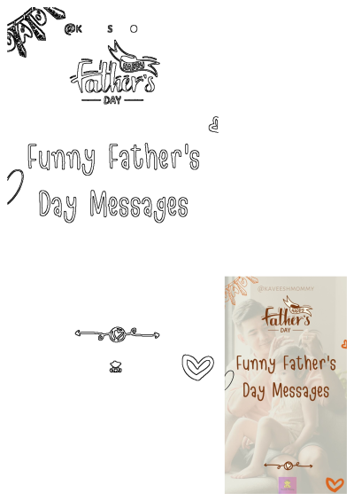 A heartwarming image of a dad and child on a couch, featuring Happy Father's Day and Funny Father's Day Messages.