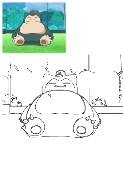 Snorlax, the large Pokémon, is depicted sitting comfortably on a vibrant green field, wearing a distinctive red hat.