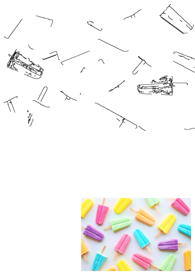 Vibrant, colorful fruit popsicles neatly arranged on a crisp white background, offering a refreshing and cheerful summer display.