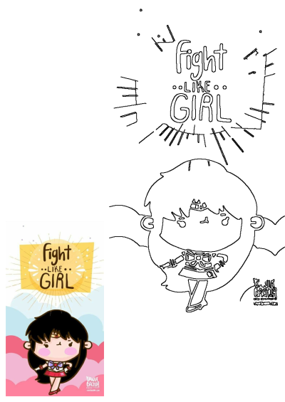 A cute chibi Sailor Mars illustration showcasing the empowering 'Fight Like A Girl' slogan in a vibrant, anime-inspired style.