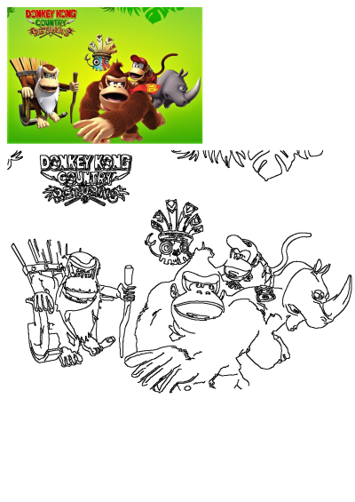 Donkey Kong Country Returns Nintendo Wii characters poster featuring Donkey Kong, Diddy, Cranky, Rambi, and a Tiki mask.