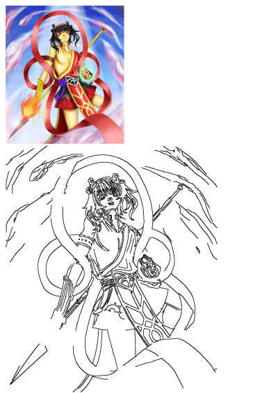 Nezha, Chinese mythological character, powerfully illustrated with his fiery spear, iconic red sash, and traditional warrior attire.